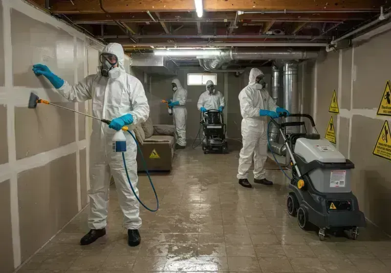 Basement Moisture Removal and Structural Drying process in Sudden Valley, WA